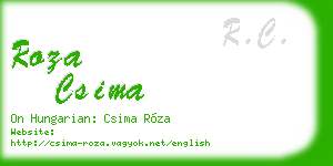 roza csima business card
